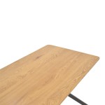 Τραπέζι Nerelis pakoworld φυσικό mdf και πόδι μαύρο μέταλλο 120x70x75εκ Τραπέζι Nerelis pakoworld φυσικό mdf και πόδι μαύρο μέταλλο 120x70x75εκ