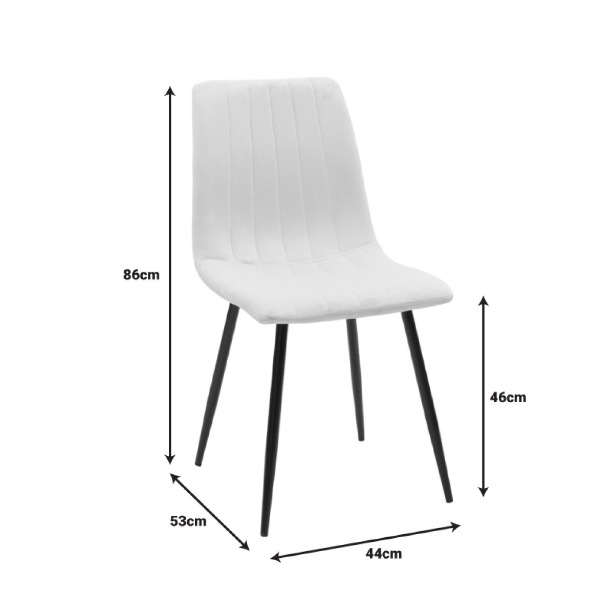 Καρέκλα Noor pakoworld βελούδο κυπαρισσί - πόδια σε φυσική απόχρωση 44x53x86εκ