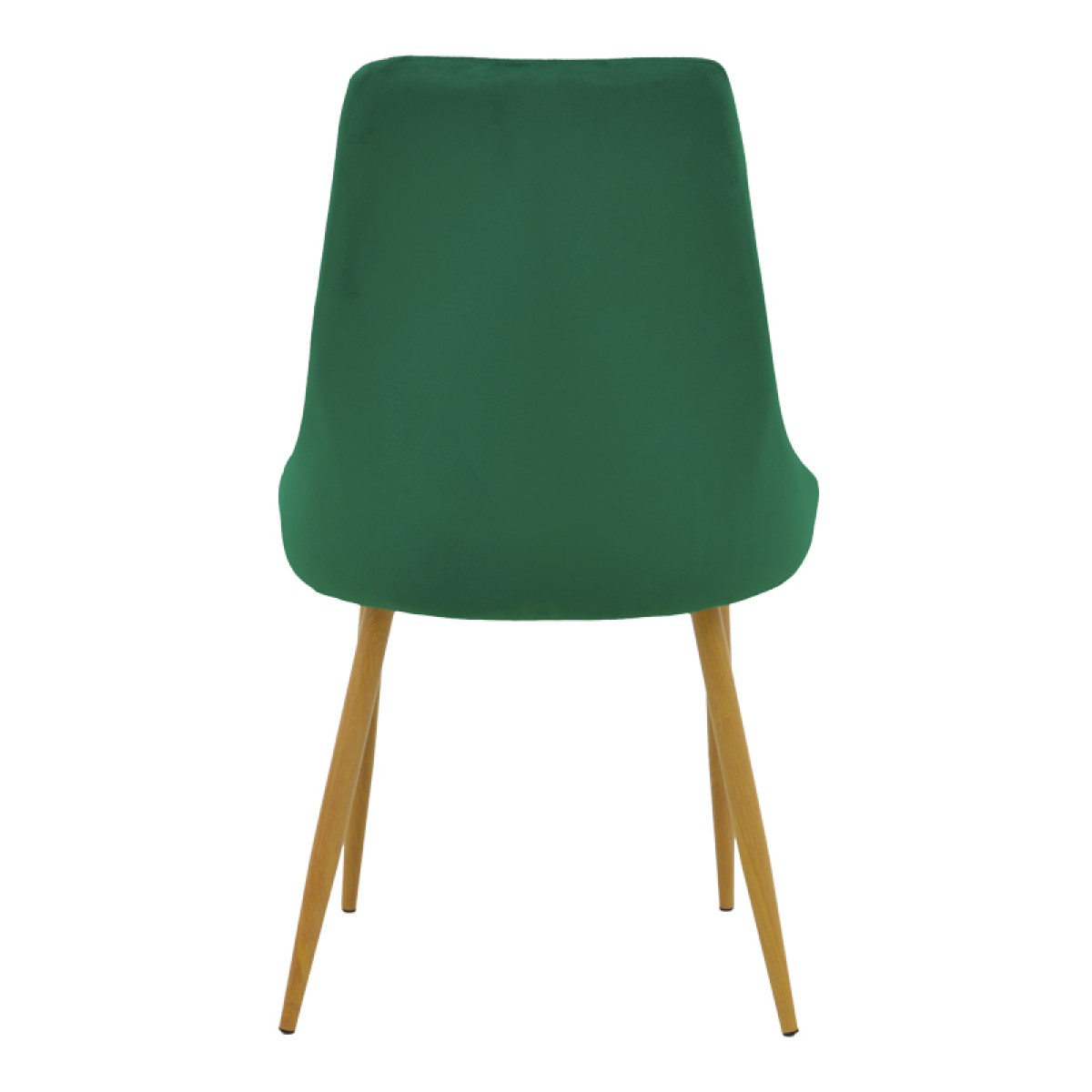 Καρέκλα Azori pakoworld κυπαρισσί βελούδο με μεταλλικό πόδι σε φυσική απόχρωση 49x55x85εκ