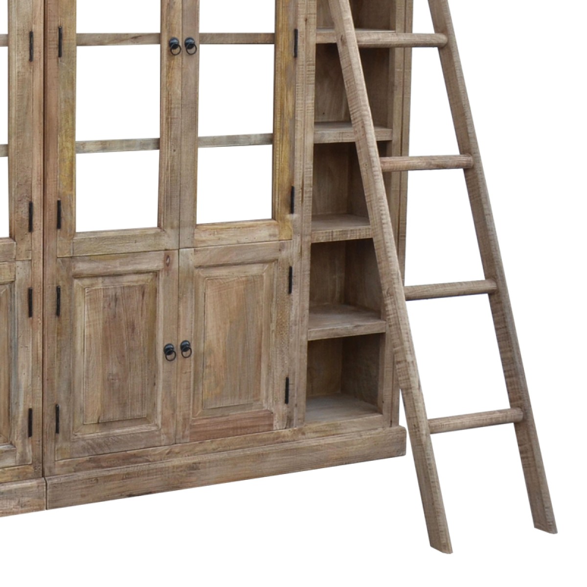 Βιβλιοθήκη Librardy Inart lime wash μασίφ mango ξύλο 247x35x220εκ Βιβλιοθήκη Librardy Inart lime wash μασίφ mango ξύλο 247x35x220εκ