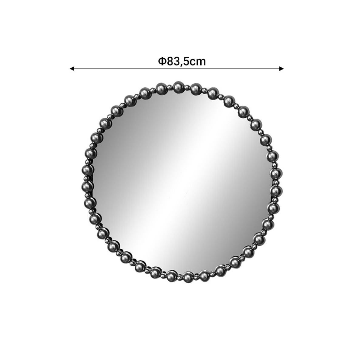 Καθρέπτης Poppens Inart χρυσό μέταλλο 83.5x4.5x83.5εκ Καθρέπτης Poppens Inart χρυσό μέταλλο 83.5x4.5x83.5εκ