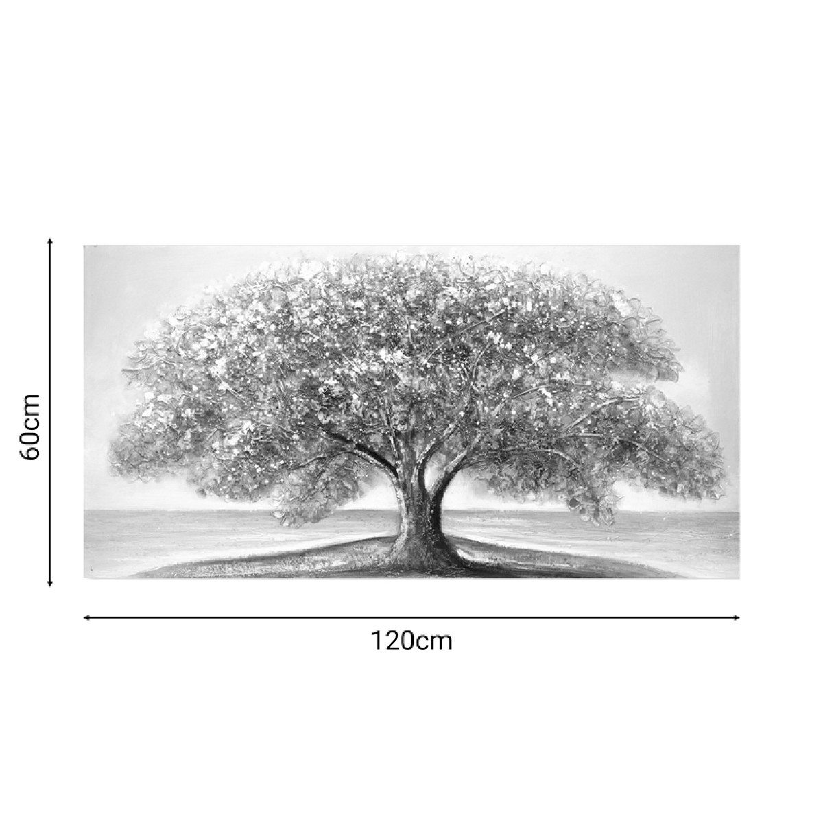 Πίνακας σε καμβά Forestree II Inart 120x3x60εκ Πίνακας σε καμβά Forestree II Inart 120x3x60εκ