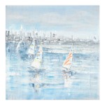 Πίνακας σε καμβά Watery Inart 100x3x100εκ Πίνακας σε καμβά Watery Inart 100x3x100εκ