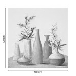 Πίνακας σε καμβά Vase Inart 100x3x100εκ Πίνακας σε καμβά Vase Inart 100x3x100εκ