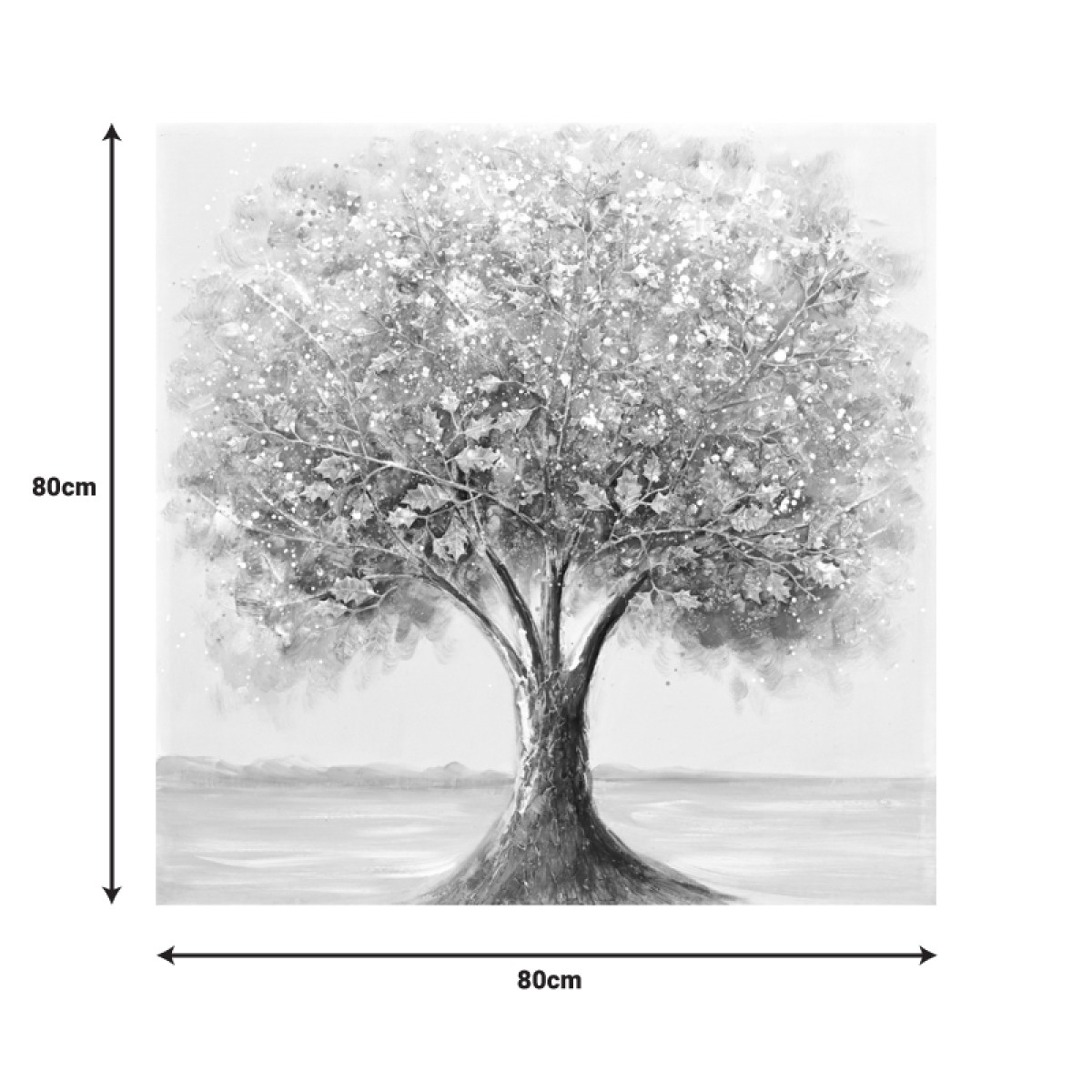 Πίνακας σε καμβά Nator II Inart 80x3x80εκ Πίνακας σε καμβά Nator II Inart 80x3x80εκ
