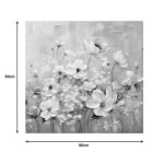 Πίνακας σε καμβά Rozy II Inart 80x3x80εκ Πίνακας σε καμβά Rozy II Inart 80x3x80εκ