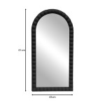 Καθρέπτης Pavloval Inart μαύρο pp 42x3.5x81εκ Καθρέπτης Pavloval Inart μαύρο pp 42x3.5x81εκ