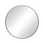 Καθρέπτης Nhaos Inart μαύρο αλουμίνιο Φ60x2.5εκ