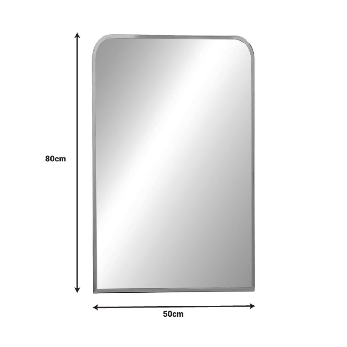 Καθρέπτης Classy Inart ασημί αλουμίνιο 50x2.5x80εκ Καθρέπτης Classy Inart ασημί αλουμίνιο 50x2.5x80εκ