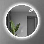 Καθρέπτης Led Lucox Inart pp-αλουμίνιο Φ60x3εκ