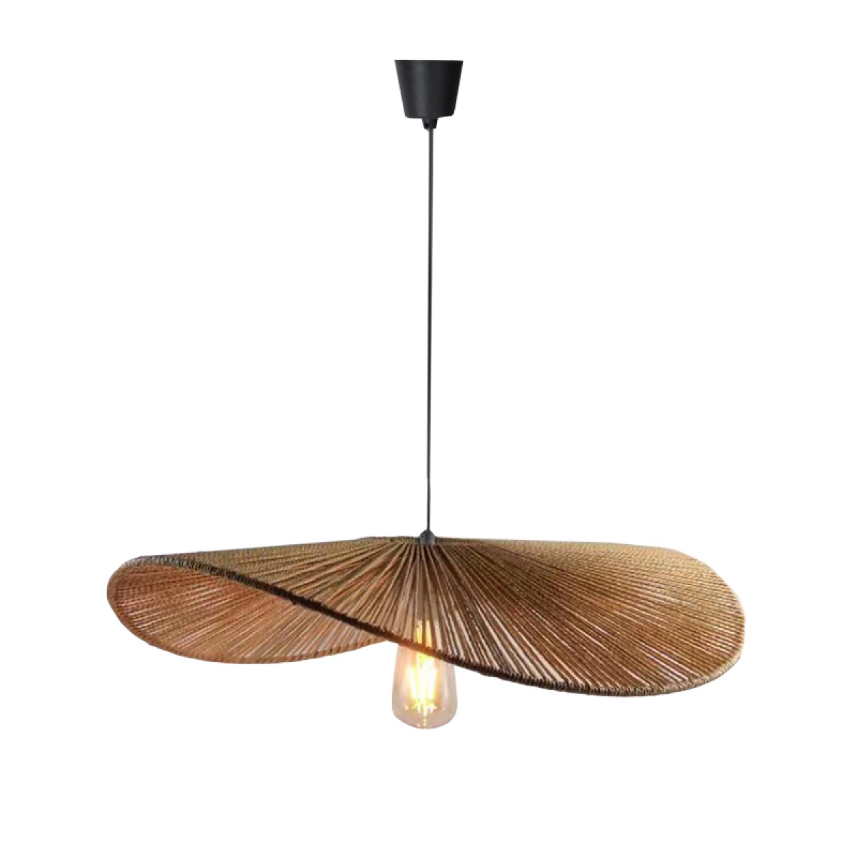 Φωτιστικό οροφής Haris Inart Ε27 rope σε καφέ απόχρωση Φ60x12.5εκ Φωτιστικό οροφής Haris Inart Ε27 rope σε καφέ απόχρωση Φ60x12.5εκ