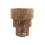 Φωτιστικό οροφής μονόφωτο Populy Inart Ε27 καφέ paper rope Φ44x49εκ Φωτιστικό οροφής μονόφωτο Populy Inart Ε27 καφέ paper rope Φ44x49εκ