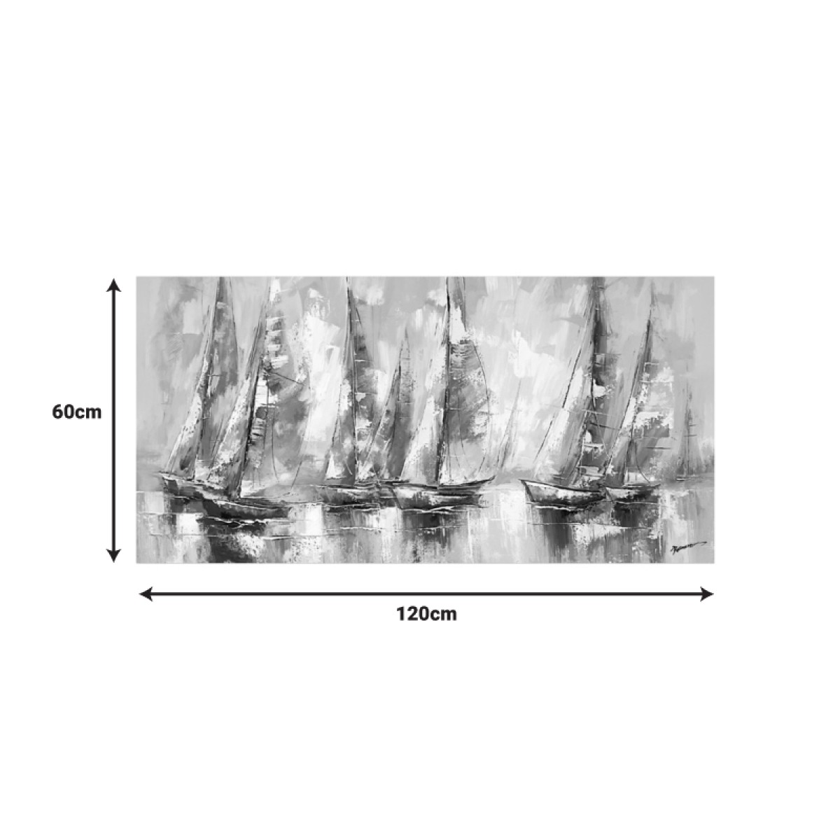 Πίνακας σε καμβά Yelkan Ι Inart με πλαίσιο 120x3.5x60εκ Πίνακας σε καμβά Yelkan Ι Inart με πλαίσιο 120x3.5x60εκ