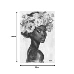 Πίνακας σε καμβά Fleri Inart 70x3.5x100εκ Πίνακας σε καμβά Fleri Inart 70x3.5x100εκ