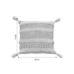 Μαξιλάρι Rozi Inart μπεζ ύφασμα 45x45x2.5εκ Μαξιλάρι Rozi Inart μπεζ ύφασμα 45x45x2.5εκ