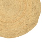 Χαλί Solon Inart φυσικό γιούτα 120x120x1εκ Χαλί Solon Inart φυσικό γιούτα 120x120x1εκ
