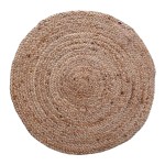 Χαλί Solon Inart μπεζ γιούτα 120x120x1εκ Χαλί Solon Inart μπεζ γιούτα 120x120x1εκ