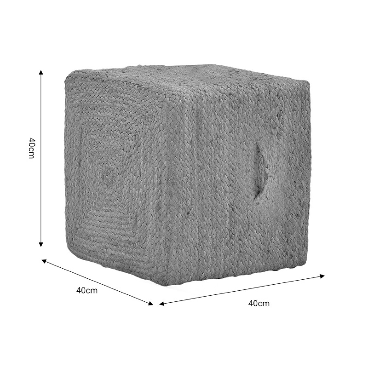 Σκαμπό Tresa Inart φυσικό 100% γιούτα 40x40x40εκ Σκαμπό Tresa Inart φυσικό 100% γιούτα 40x40x40εκ