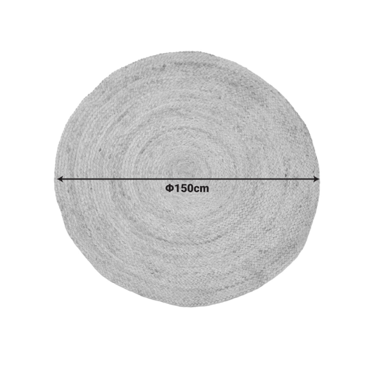 Χαλί Solon Inart μπεζ γιούτα Φ150x1εκ