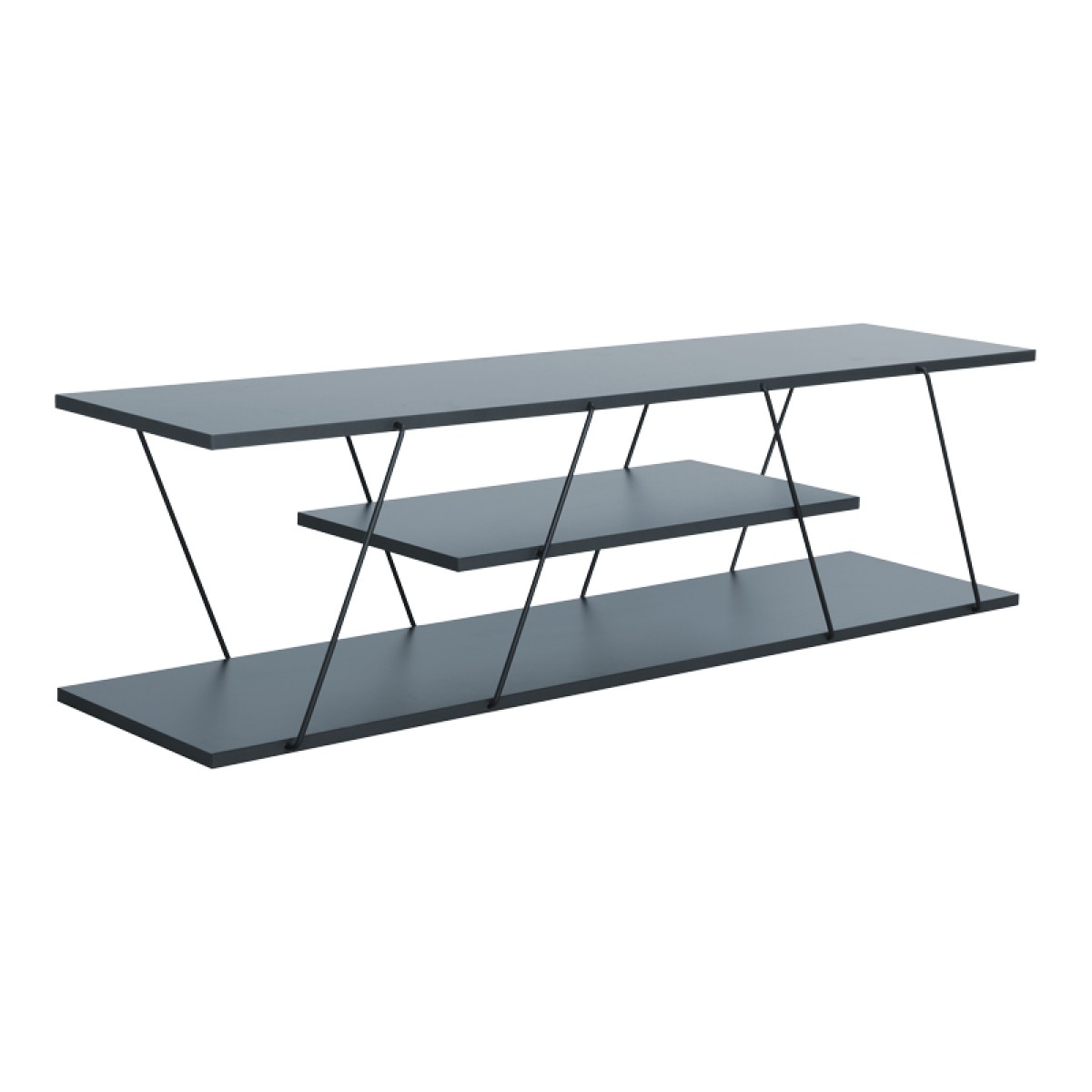 Έπιπλο τηλεόρασης Tars pakoworld γκρι-μαύρο 120x30x33εκ Έπιπλο τηλεόρασης Tars pakoworld γκρι-μαύρο 120x30x33εκ
