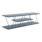 Έπιπλο τηλεόρασης Tars pakoworld γκρι-μαύρο 120x30x33εκ Έπιπλο τηλεόρασης Tars pakoworld γκρι-μαύρο 120x30x33εκ