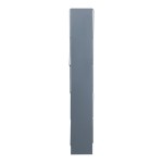 Βιβλιοθήκη Tars pakoworld γκρι-μαύρο 60x24x146.5εκ Βιβλιοθήκη Tars pakoworld γκρι-μαύρο 60x24x146.5εκ