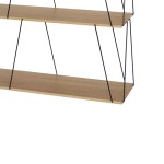 Βοηθητικό τραπέζι-ραφιέρα Tars pakoworld οακ-μαύρο 120x30x90εκ Βοηθητικό τραπέζι-ραφιέρα Tars pakoworld οακ-μαύρο 120x30x90εκ