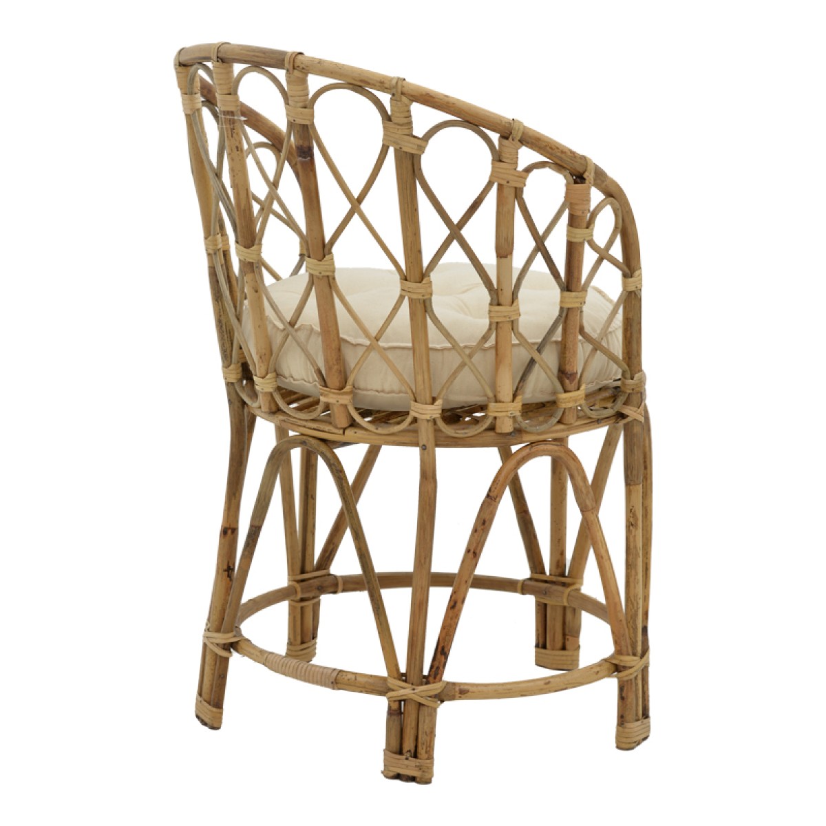Πολυθρόνα Rostan Inart φυσικό rattan με μαξιλάρι 60x46x80εκ Πολυθρόνα Rostan Inart φυσικό rattan με μαξιλάρι 60x46x80εκ