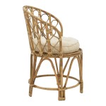 Πολυθρόνα Rostan Inart φυσικό rattan με μαξιλάρι 60x46x80εκ Πολυθρόνα Rostan Inart φυσικό rattan με μαξιλάρι 60x46x80εκ