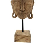 Επιτραπέζιο διακοσμητικό βούδας Mask Inart φυσικό μάνγκο ξύλο-μέταλλο 20x18.5x48.5εκ Επιτραπέζιο διακοσμητικό βούδας Mask Inart φυσικό μάνγκο ξύλο-μέταλλο 20x18.5x48.5εκ