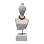 Προτομή Kasma II Inart λευκό μάνγκο ξύλο-μέταλλο 18x12x43εκ Προτομή Kasma II Inart λευκό μάνγκο ξύλο-μέταλλο 18x12x43εκ