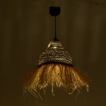 Φωτιστικό οροφής Boher Inart seagrass σε φυσική απόχρωση Φ33x76εκ Φωτιστικό οροφής Boher Inart seagrass σε φυσική απόχρωση Φ33x76εκ