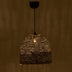 Φωτιστικό οροφής Lamper Inart ψάθινο φυσικό Φ34x87εκ Φωτιστικό οροφής Lamper Inart ψάθινο φυσικό Φ34x87εκ