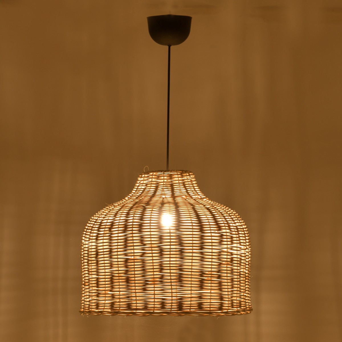 Φωτιστικό οροφής Ziquel Inart rattan σε φυσική απόχρωση Φ42x89εκ Φωτιστικό οροφής Ziquel Inart rattan σε φυσική απόχρωση Φ42x89εκ