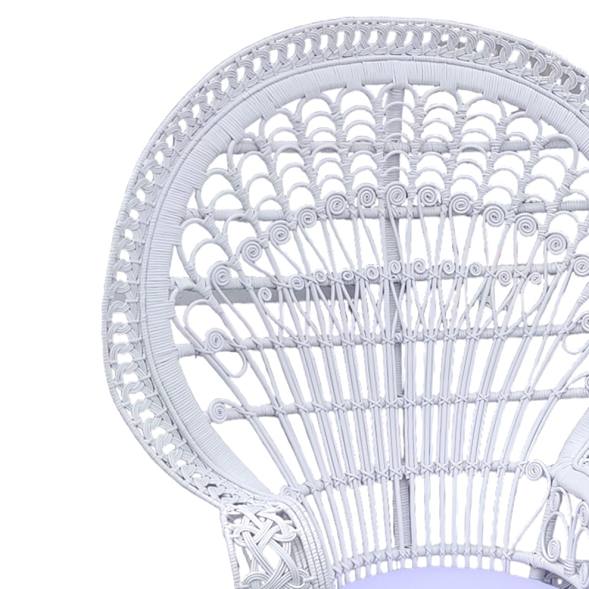 Πολυθρόνα Dorothy Inart με λευκό μαξιλάρι-λευκό rattan 115x57x150εκ Πολυθρόνα Dorothy Inart με λευκό μαξιλάρι-λευκό rattan 115x57x150εκ