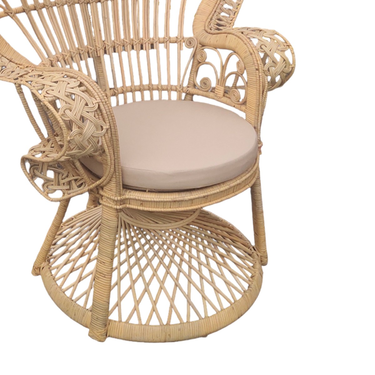 Πολυθρόνα Dorothy Inart με μπεζ μαξιλάρι-φυσικό rattan 115x57x150εκ Πολυθρόνα Dorothy Inart με μπεζ μαξιλάρι-φυσικό rattan 115x57x150εκ