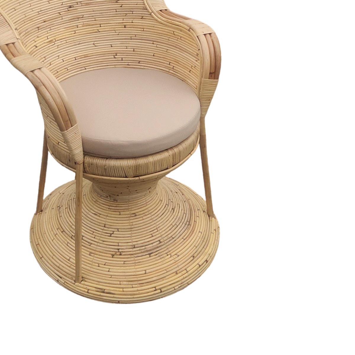 Πολυθρόνα Rea Inart με μπεζ μαξιλάρι-φυσικό rattan 85x85x141εκ Πολυθρόνα Rea Inart με μπεζ μαξιλάρι-φυσικό rattan 85x85x141εκ