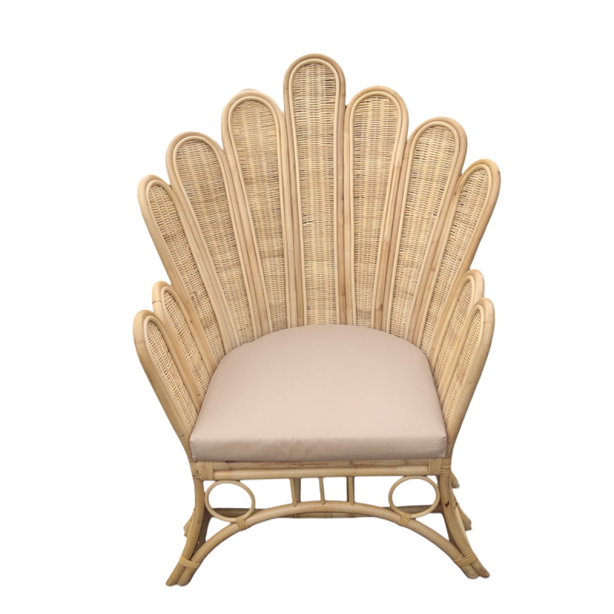 Πολυθρόνα Fragia Inart με μπεζ μαξιλάρι-φυσικό rattan 103x90x120εκ Πολυθρόνα Fragia Inart με μπεζ μαξιλάρι-φυσικό rattan 103x90x120εκ