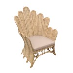 Πολυθρόνα Fragia Inart με μπεζ μαξιλάρι-φυσικό rattan 103x90x120εκ Πολυθρόνα Fragia Inart με μπεζ μαξιλάρι-φυσικό rattan 103x90x120εκ