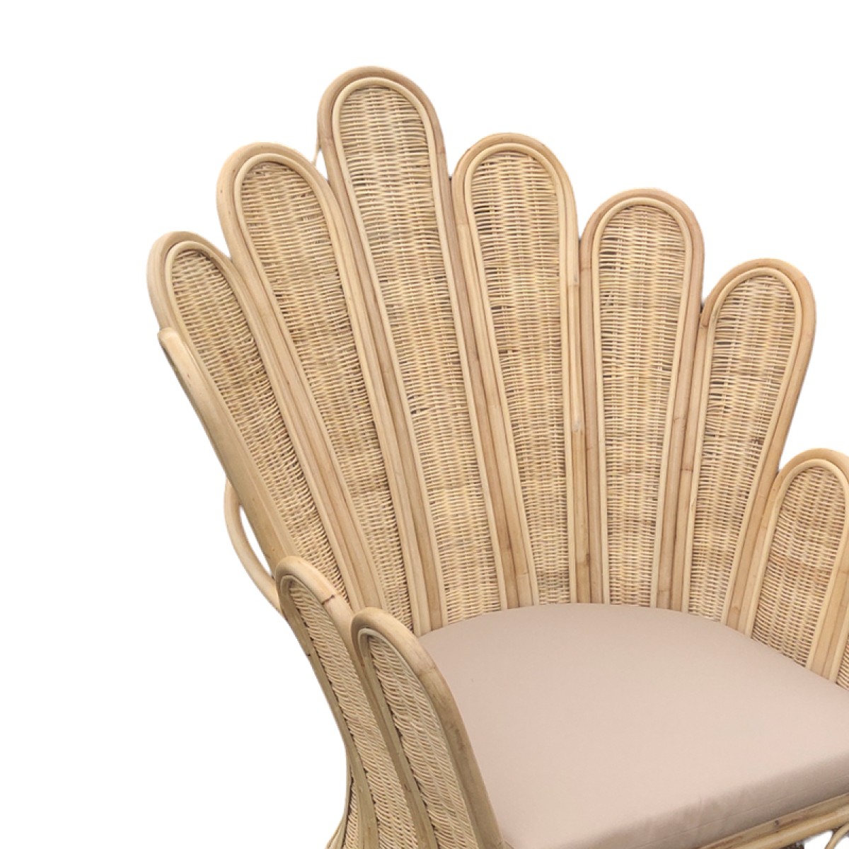 Πολυθρόνα Fragia Inart με μπεζ μαξιλάρι-φυσικό rattan 103x90x120εκ Πολυθρόνα Fragia Inart με μπεζ μαξιλάρι-φυσικό rattan 103x90x120εκ