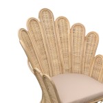 Πολυθρόνα Fragia Inart με μπεζ μαξιλάρι-φυσικό rattan 103x90x120εκ Πολυθρόνα Fragia Inart με μπεζ μαξιλάρι-φυσικό rattan 103x90x120εκ
