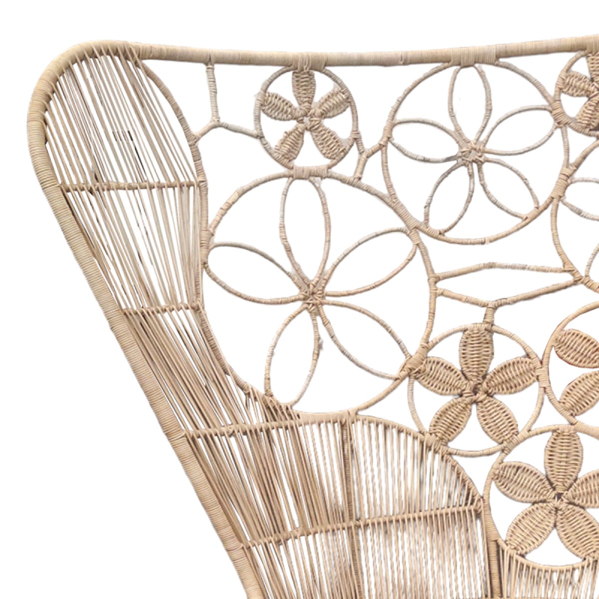 Πολυθρόνα Jake Inart με μπεζ μαξιλάρι-φυσικό rattan 110x82x145εκ Πολυθρόνα Jake Inart με μπεζ μαξιλάρι-φυσικό rattan 110x82x145εκ