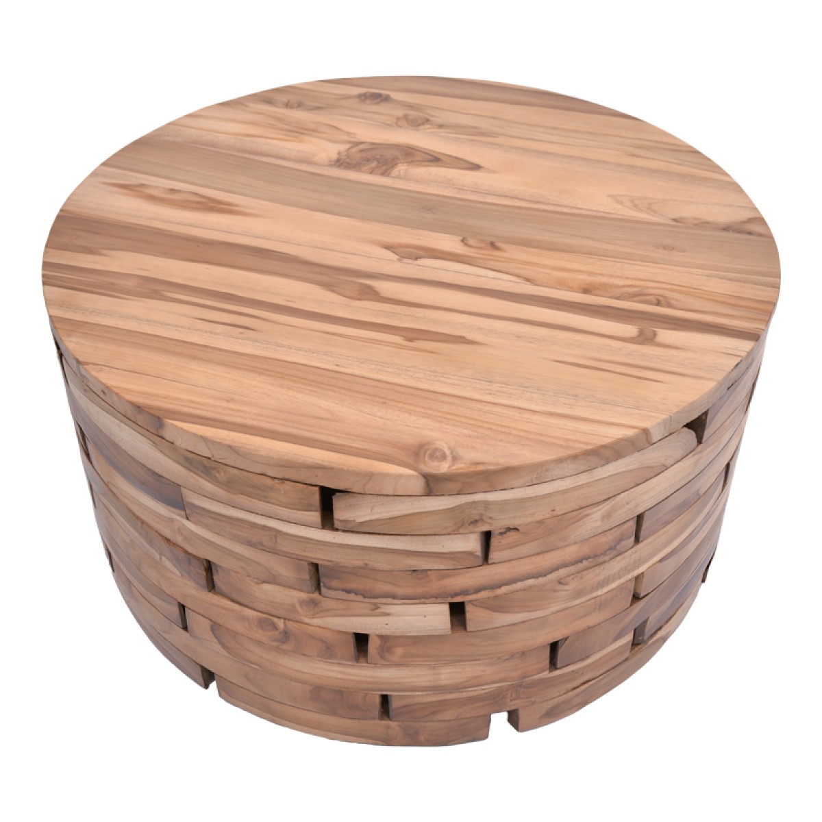 Τραπέζι σαλονιού Wozy Inart φυσικό ξύλο teak Φ90x45εκ Τραπέζι σαλονιού Wozy Inart φυσικό ξύλο teak Φ90x45εκ