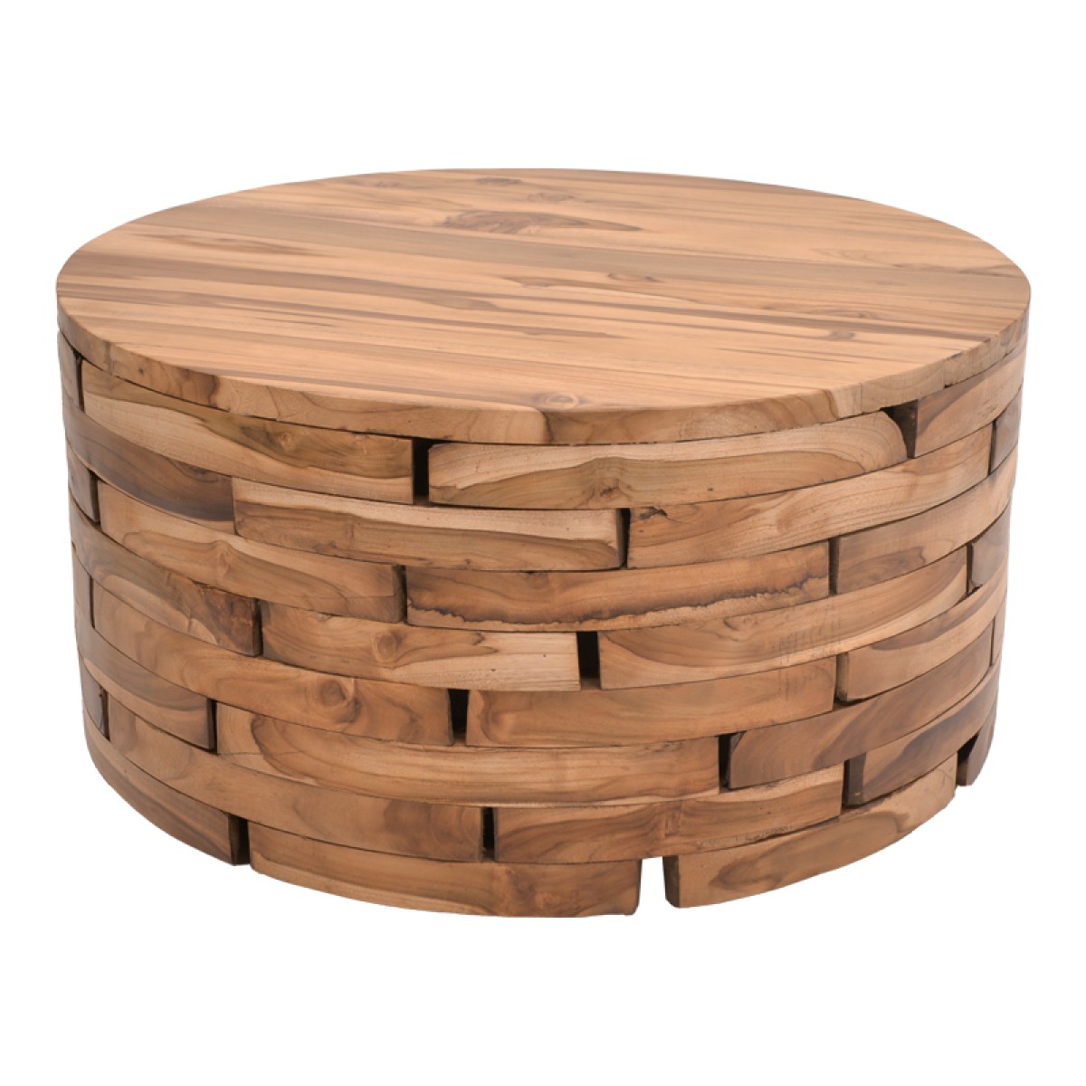 Τραπέζι σαλονιού Wozy Inart φυσικό ξύλο teak Φ90x45εκ Τραπέζι σαλονιού Wozy Inart φυσικό ξύλο teak Φ90x45εκ