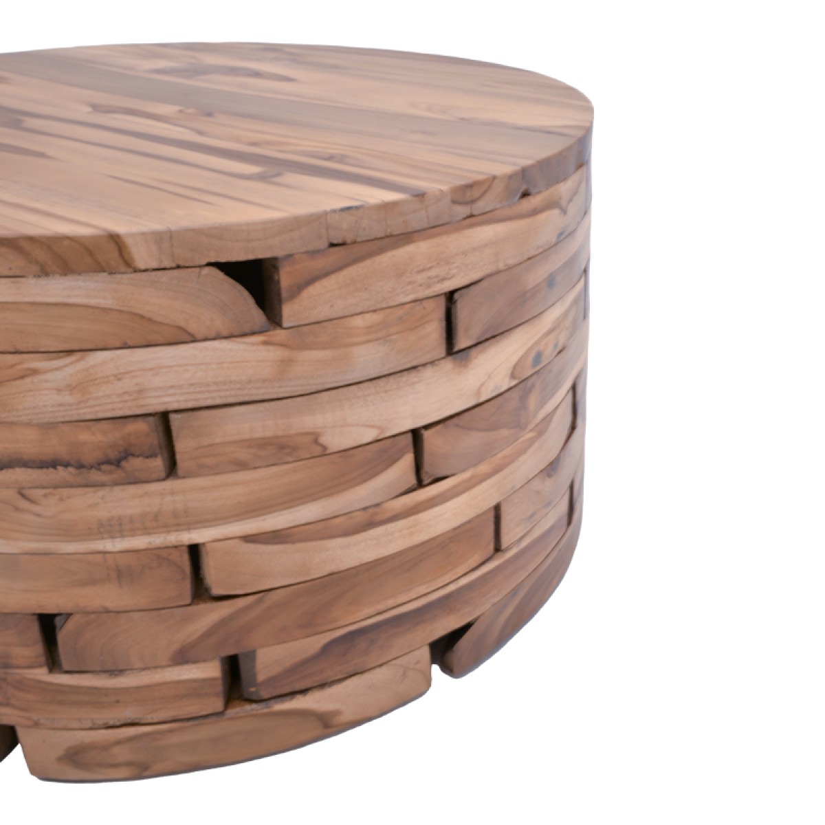 Τραπέζι σαλονιού Wozy Inart φυσικό ξύλο teak Φ90x45εκ Τραπέζι σαλονιού Wozy Inart φυσικό ξύλο teak Φ90x45εκ