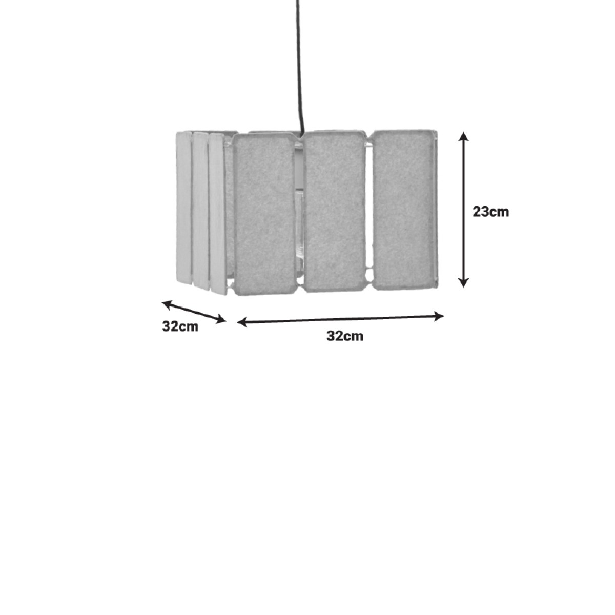 Φωτιστικό οροφής Boxfo Inart καφέ press papier-μέταλλο 32x32x123εκ Φωτιστικό οροφής Boxfo Inart καφέ press papier-μέταλλο 32x32x123εκ