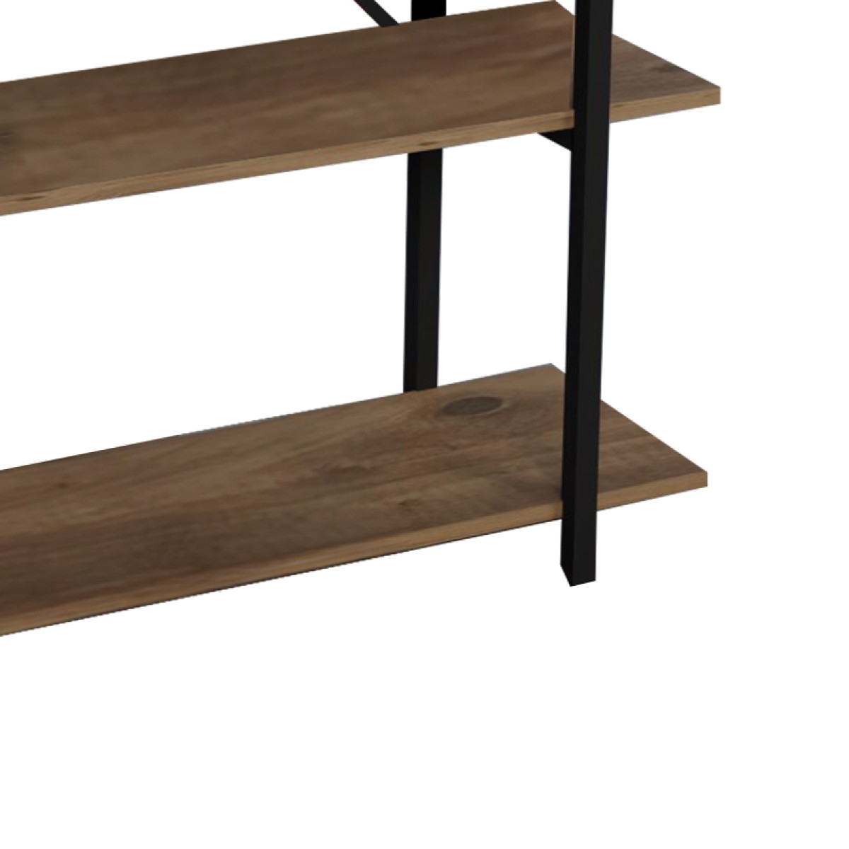 Βιβλιοθήκη Reson pakoworld oak μελαμίνης-μαύρο μέταλλο 120x34x180εκ Βιβλιοθήκη Reson pakoworld oak μελαμίνης-μαύρο μέταλλο 120x34x180εκ