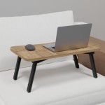 Τραπεζάκι για Laptop Rahe pakoworld oak μελαμίνης- μαύρο μέταλλο 60x35x23εκ Τραπεζάκι για Laptop Rahe pakoworld oak μελαμίνης- μαύρο μέταλλο 60x35x23εκ