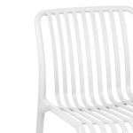 Καρέκλα Zoi pakoworld pp σε λευκή απόχρωση 42x58x79εκ