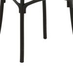 Καρέκλα Crossie pakoworld στοιβαζόμενη pp σε ανθρακί απόχρωση 38x46.5x82εκ